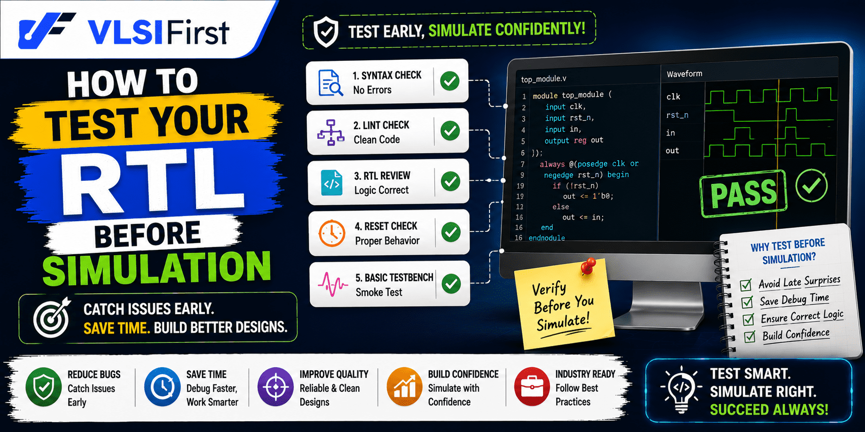 How to Test Your RTL Before Simulation: A Practical Pre-Simulation Checklist for Beginners